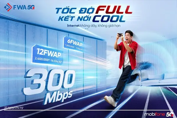 Gói cước FWA Plus – Internet 5G thay thế Wifi